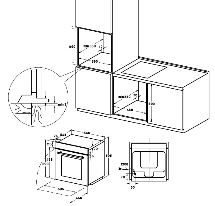 картинка Электрический духовой шкаф Vard VOP682B 