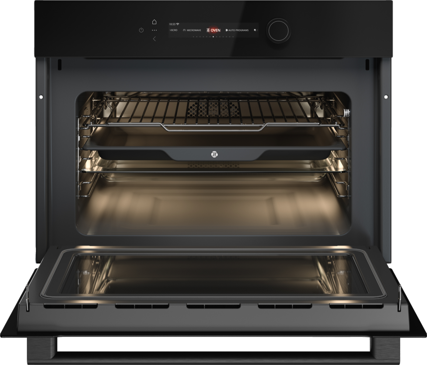 картинка Электрический духовой шкаф с функцией СВЧ Asko OCM54BGH черный 