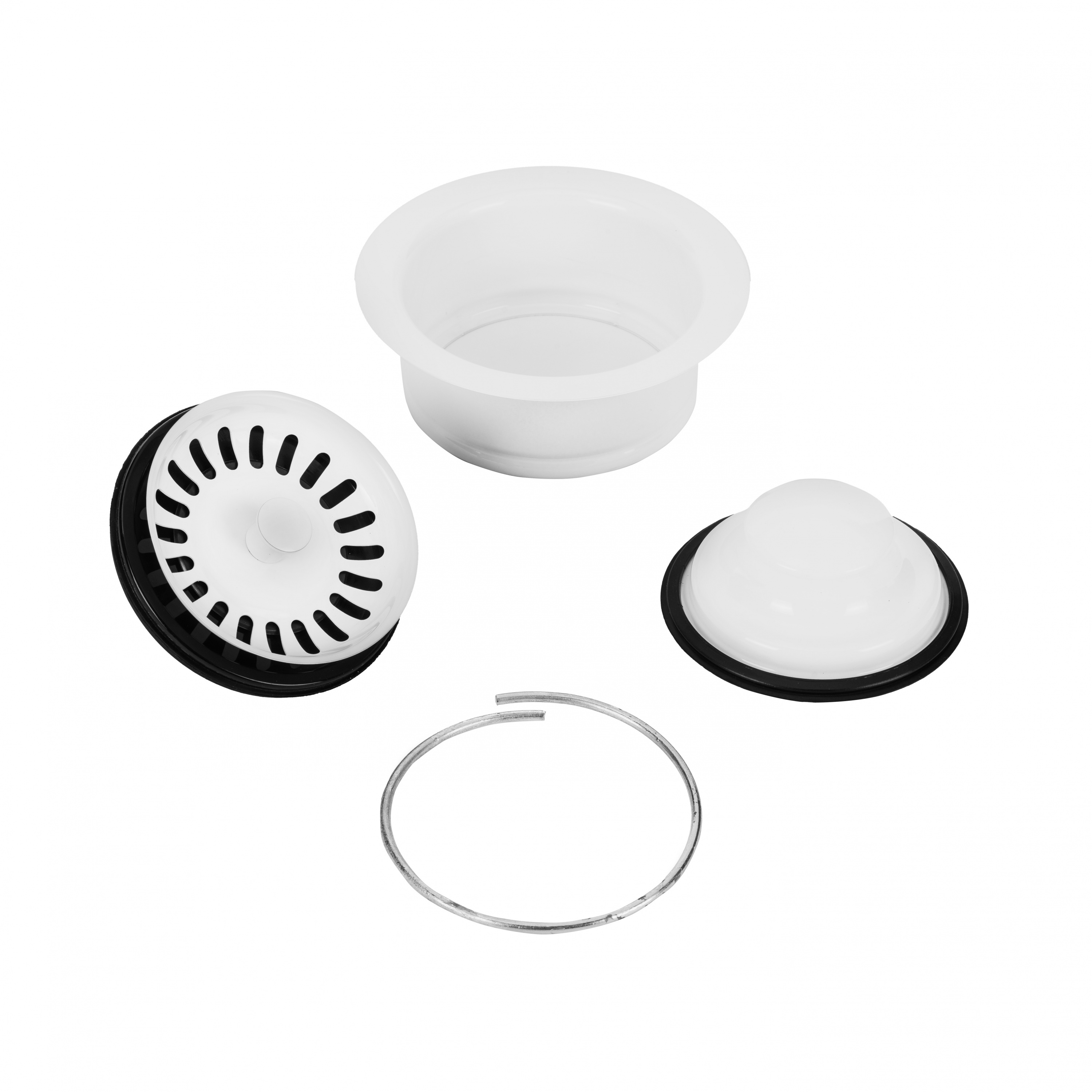 картинка Металлическая горловина с ситечком Bone Crusher белая  