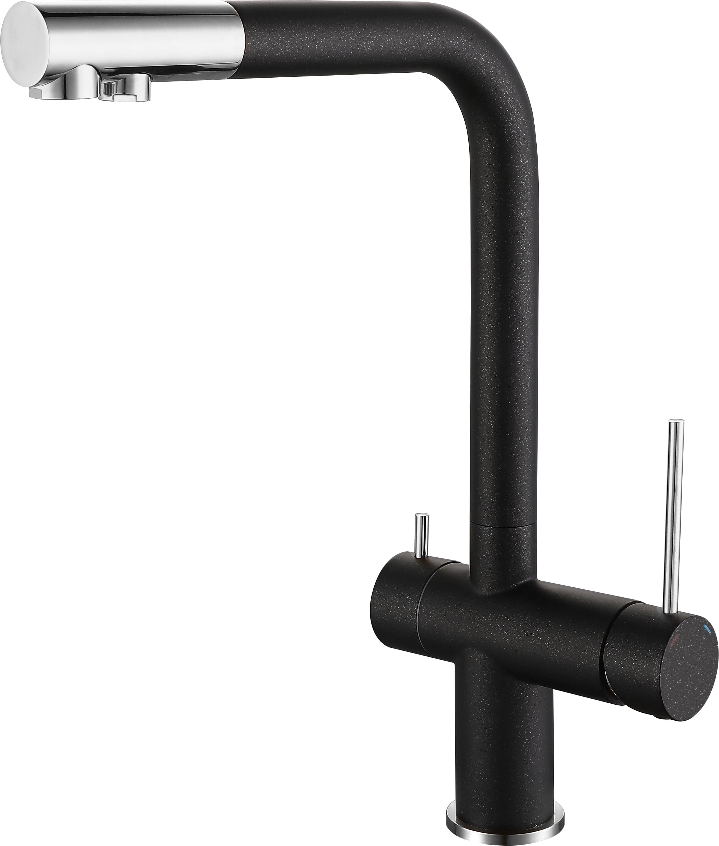 картинка Смеситель Rivelato Lugano 1523513 antracite/cromo 