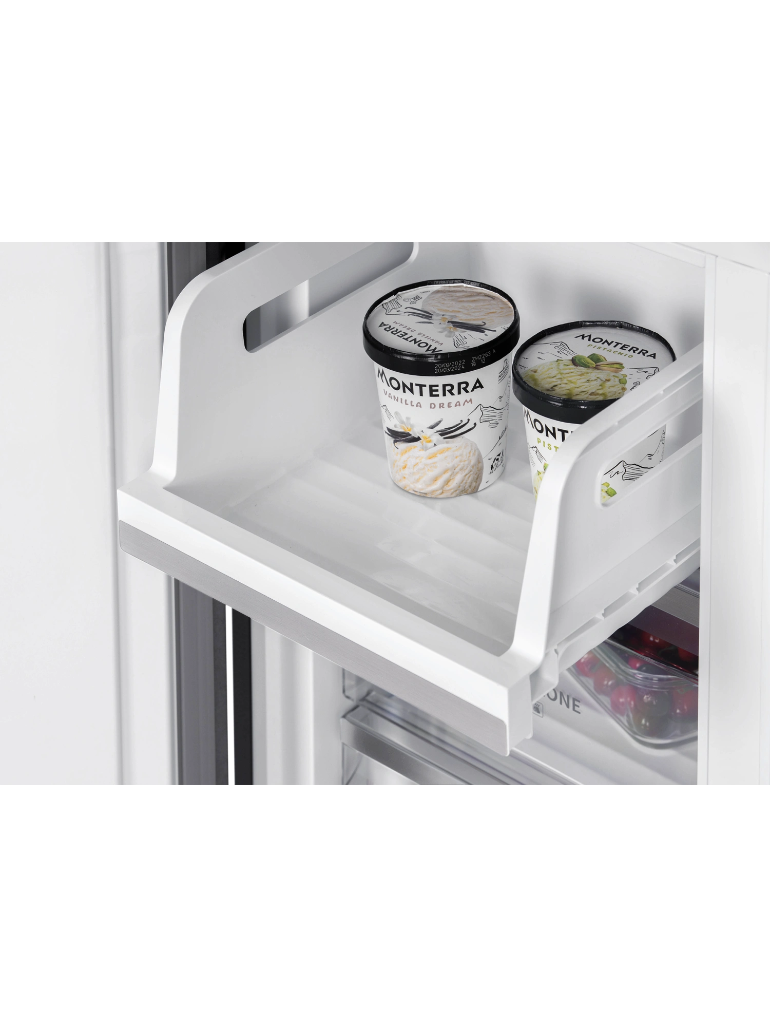 картинка Полувстраиваемый холодильник Hiberg RFQ-600DX NFYM INVERTER бежевый 