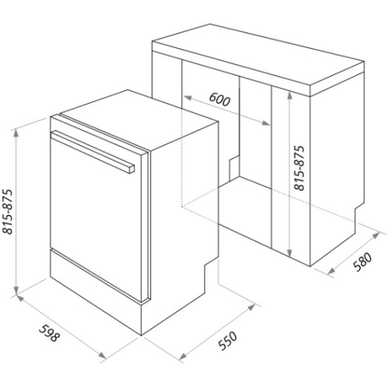 картинка Посудомоечная машина Maunfeld MLP-12S 