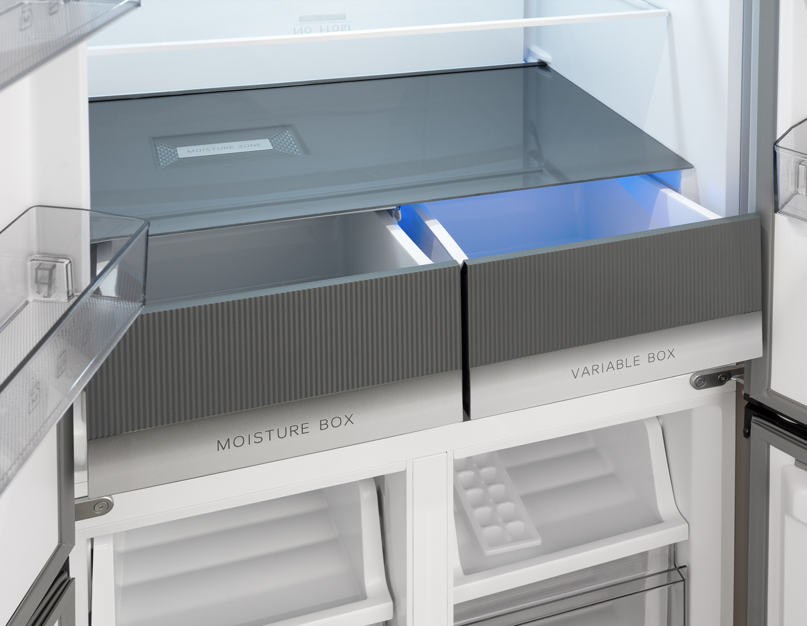 картинка Полувстраиваемый холодильник Weissgauff WCD 450 Dark Grey NoFrost Inverter 