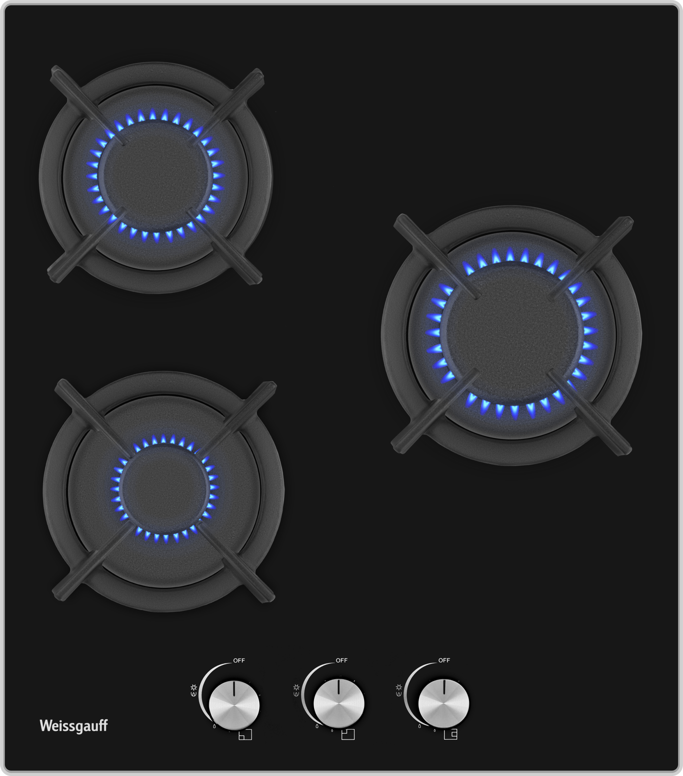 картинка Газовая варочная панель Weissgauff HG 430 BGH 