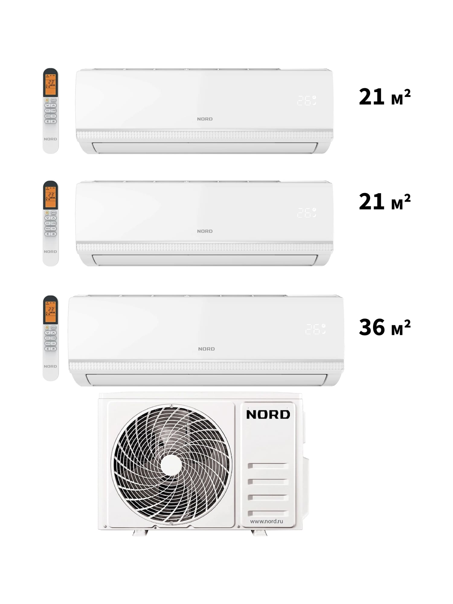 картинка Мульти сплит-система Nord iM7712 