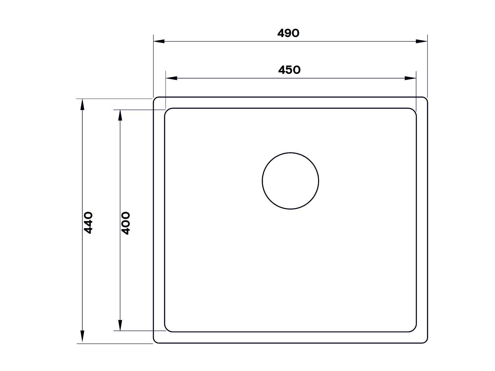 картинка Мойка Longran TECHNO TEB450.400-GT10P 