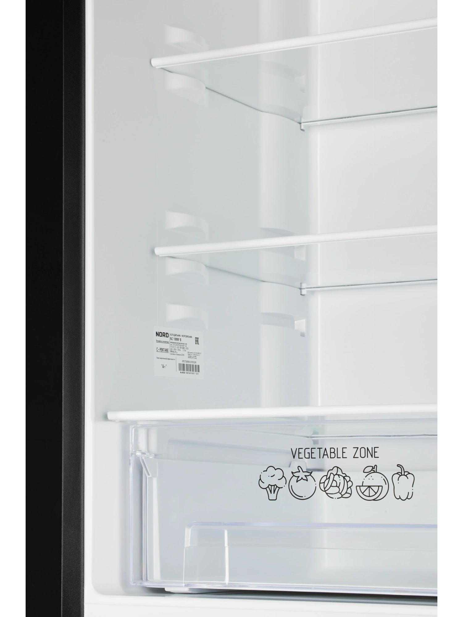 картинка Отдельностоящий холодильник Nord NRB 122 B черный 