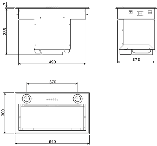 картинка Кухонная вытяжка Smeg KSEG58PXE 