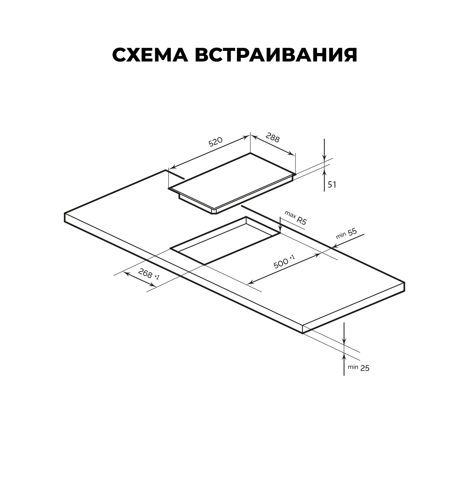 картинка Варочная панель Lex EVH 320B BL 
