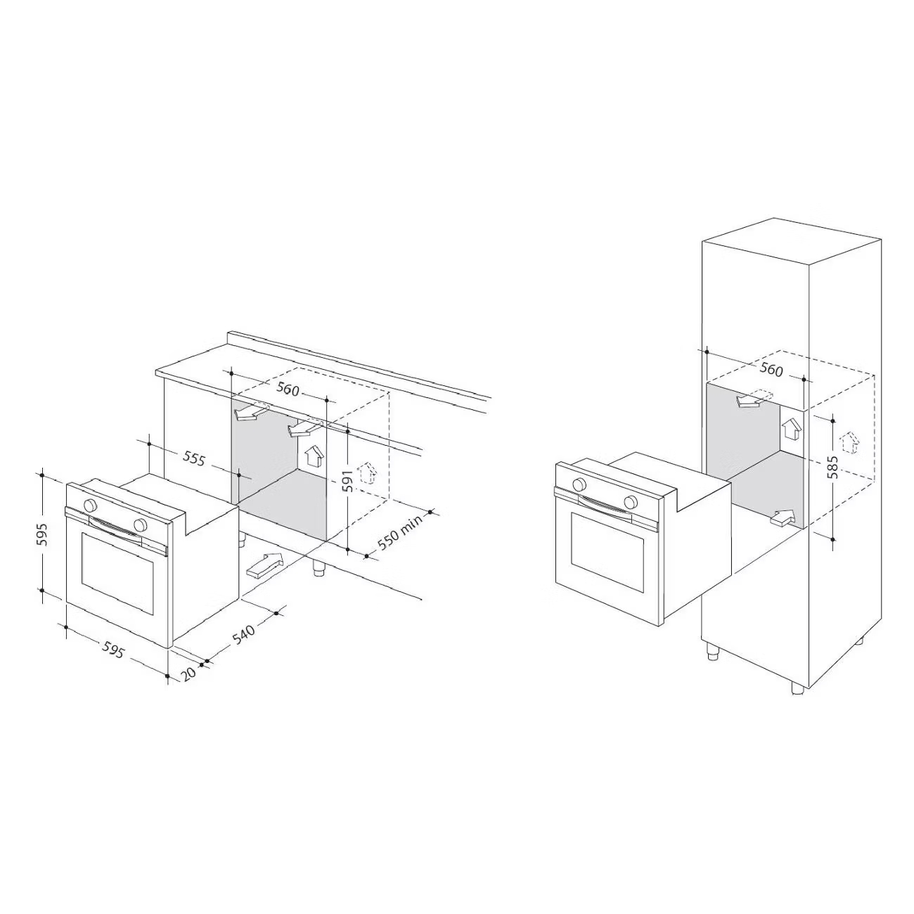 картинка Газовый духовой шкаф Delonghi NSFG 9 XL RUS 