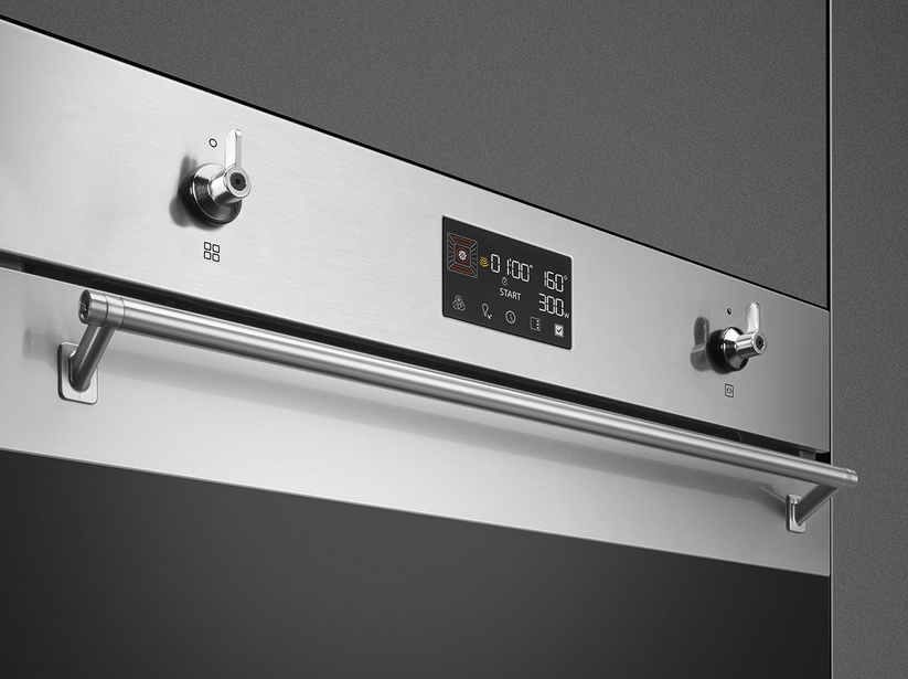 картинка Электрический духовой шкаф с СВЧ Smeg SO6302M2X 