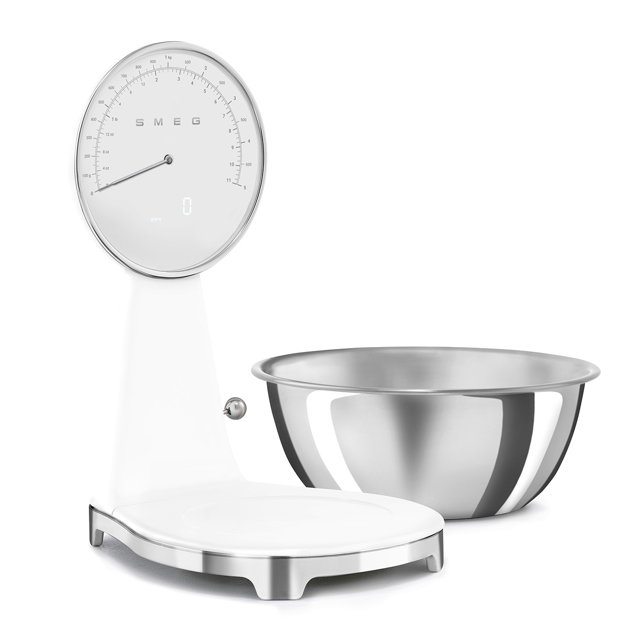 картинка Кухонные весы Smeg KSF01WHWW  картинка Кухонные весы Smeg KSF01WHWW