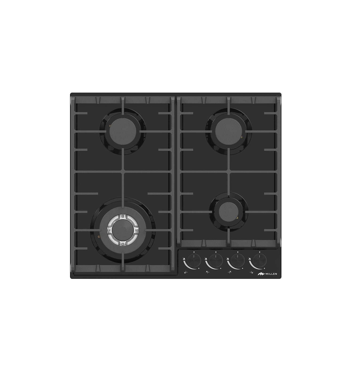 картинка Газовая варочная панель MILLEN MGH 602 BL 