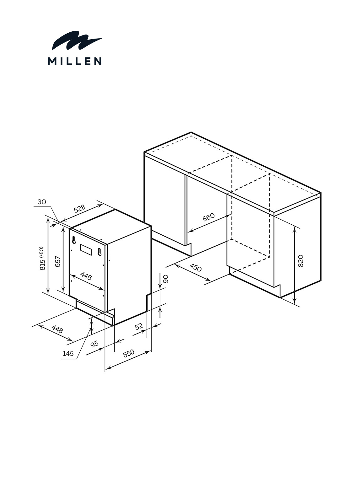 картинка |Discount| Посудомоечная машина Millen MDW 453 