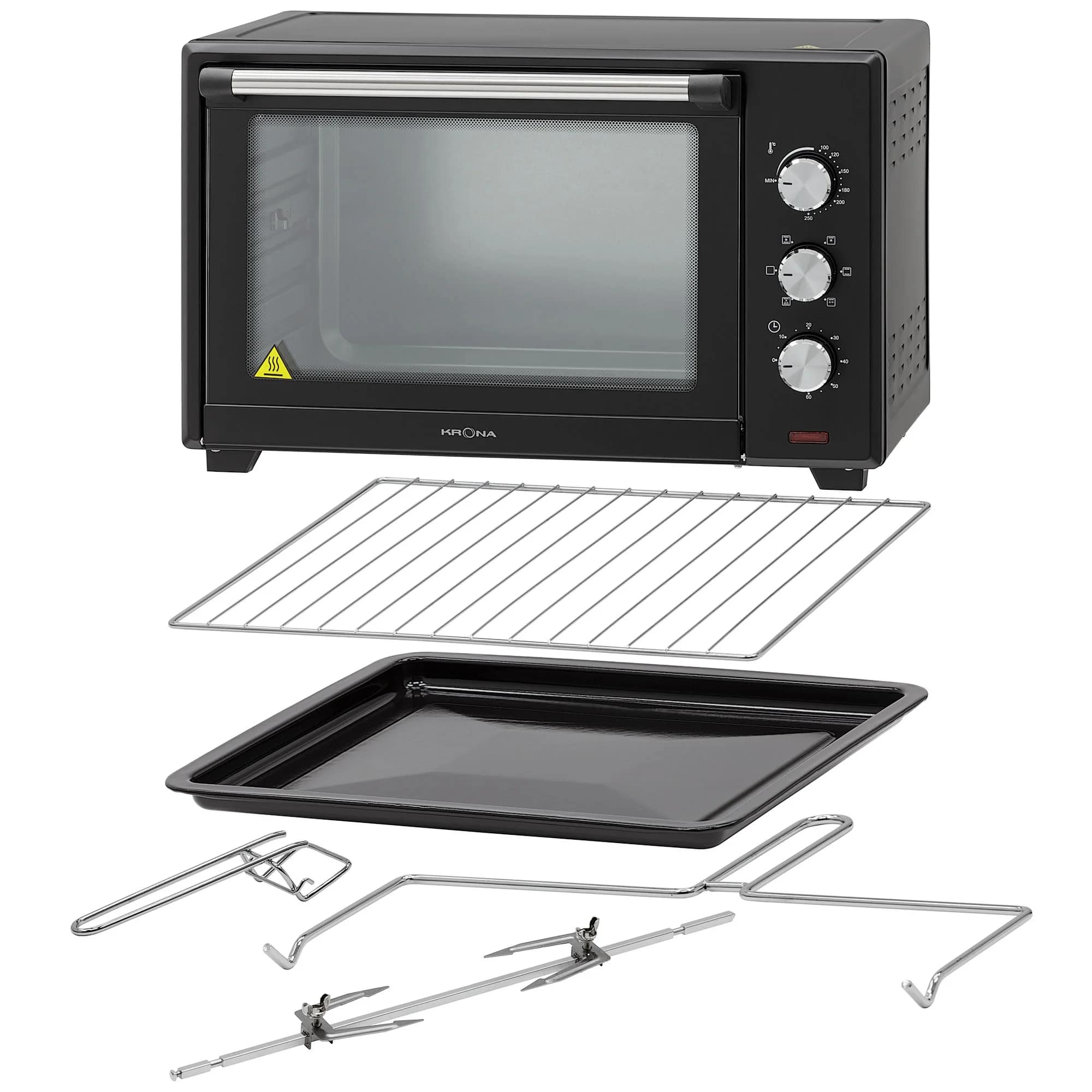 картинка Мини-печь Krona OFEN 45 BL черный  картинка Мини-печь Krona OFEN 45 BL черный