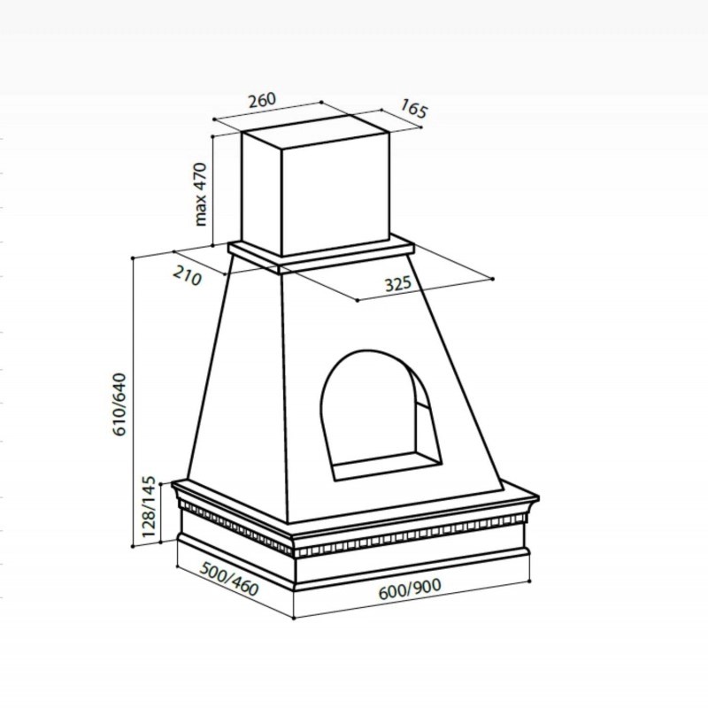 картинка Кухонная вытяжка Lex ANCONA 600 WHITE 
