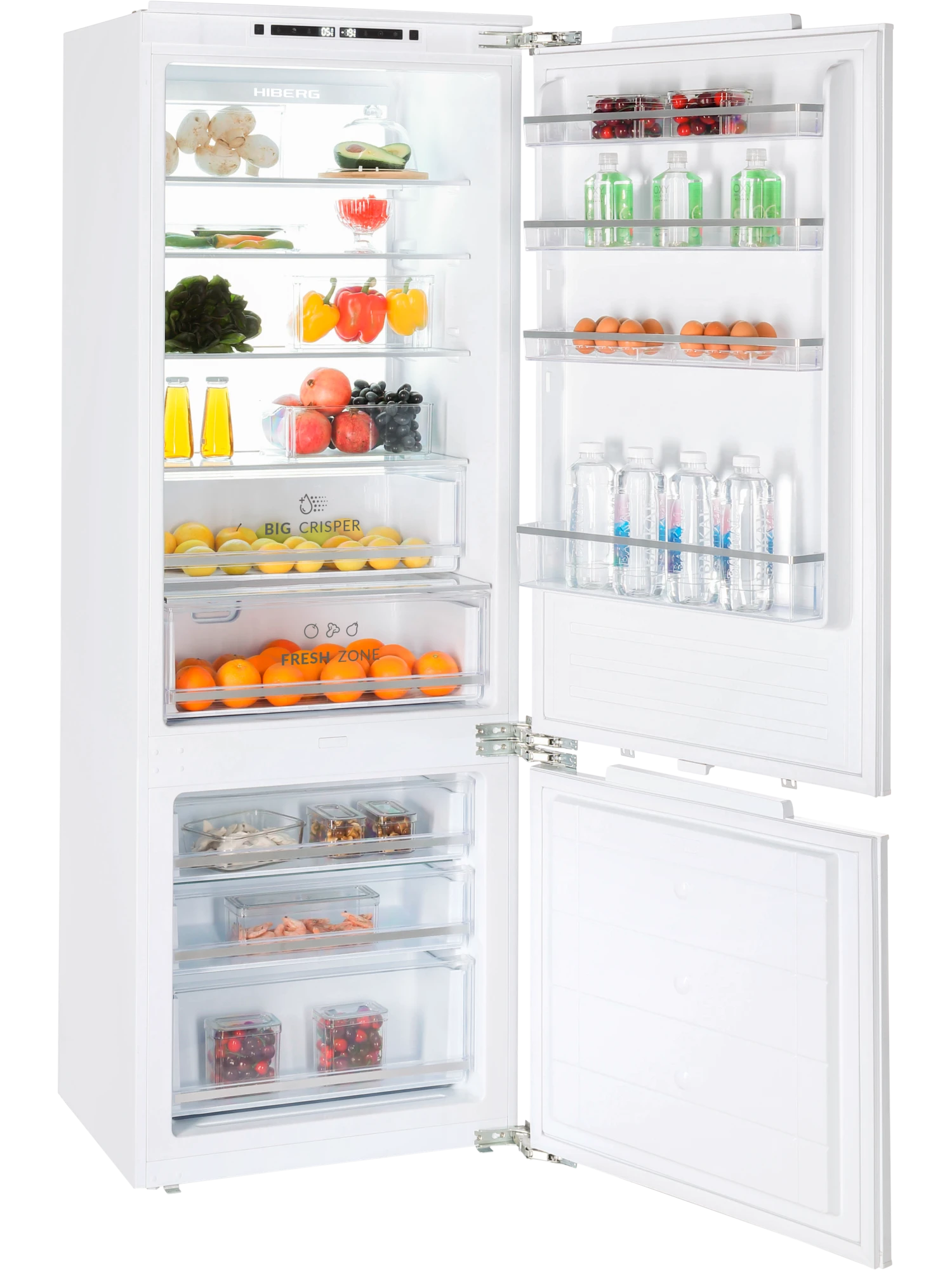 картинка Встраиваемый холодильник Hiberg i-RFCB 520F NFW 