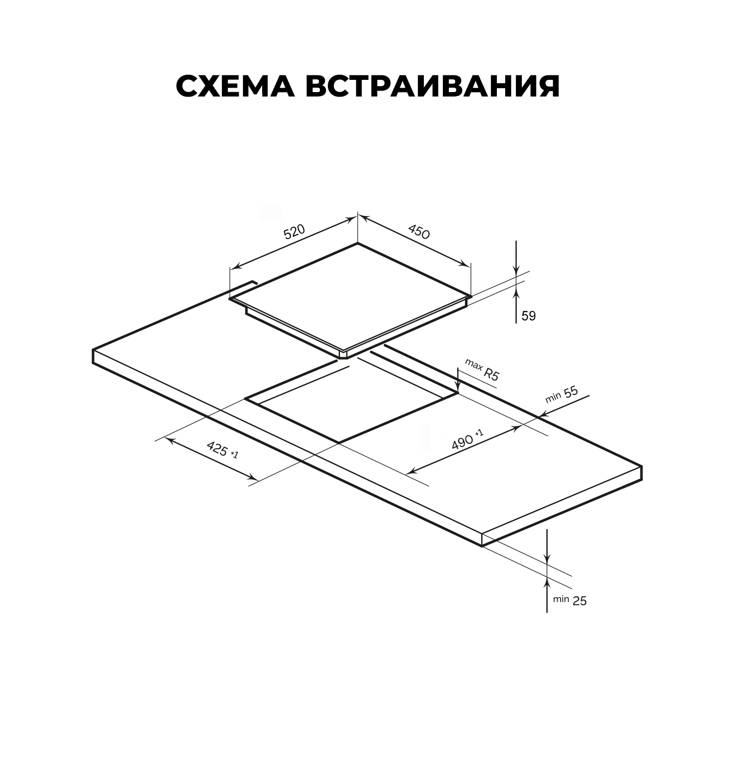 картинка Варочная панель Lex EVI 431A GR 