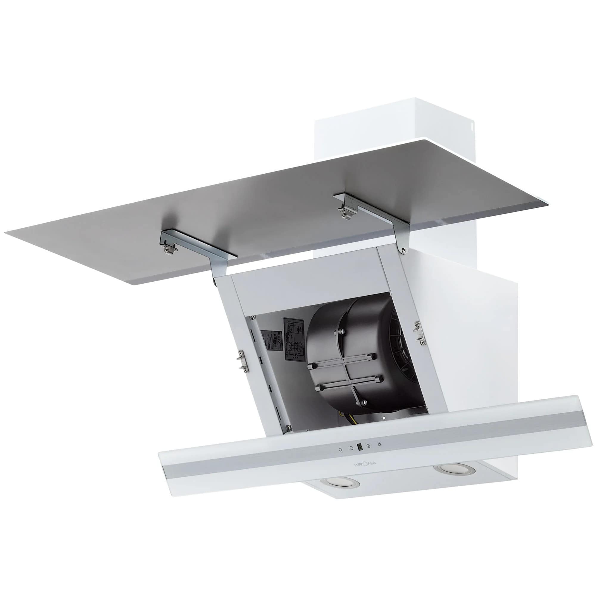 картинка Кухонная вытяжка наклонная Krona IRMA A 900 white S 