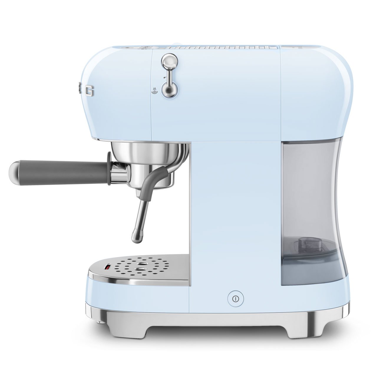 картинка Кофеварка Smeg ECF02PBEU пастельный голубой  картинка Кофеварка Smeg ECF02PBEU пастельный голубой