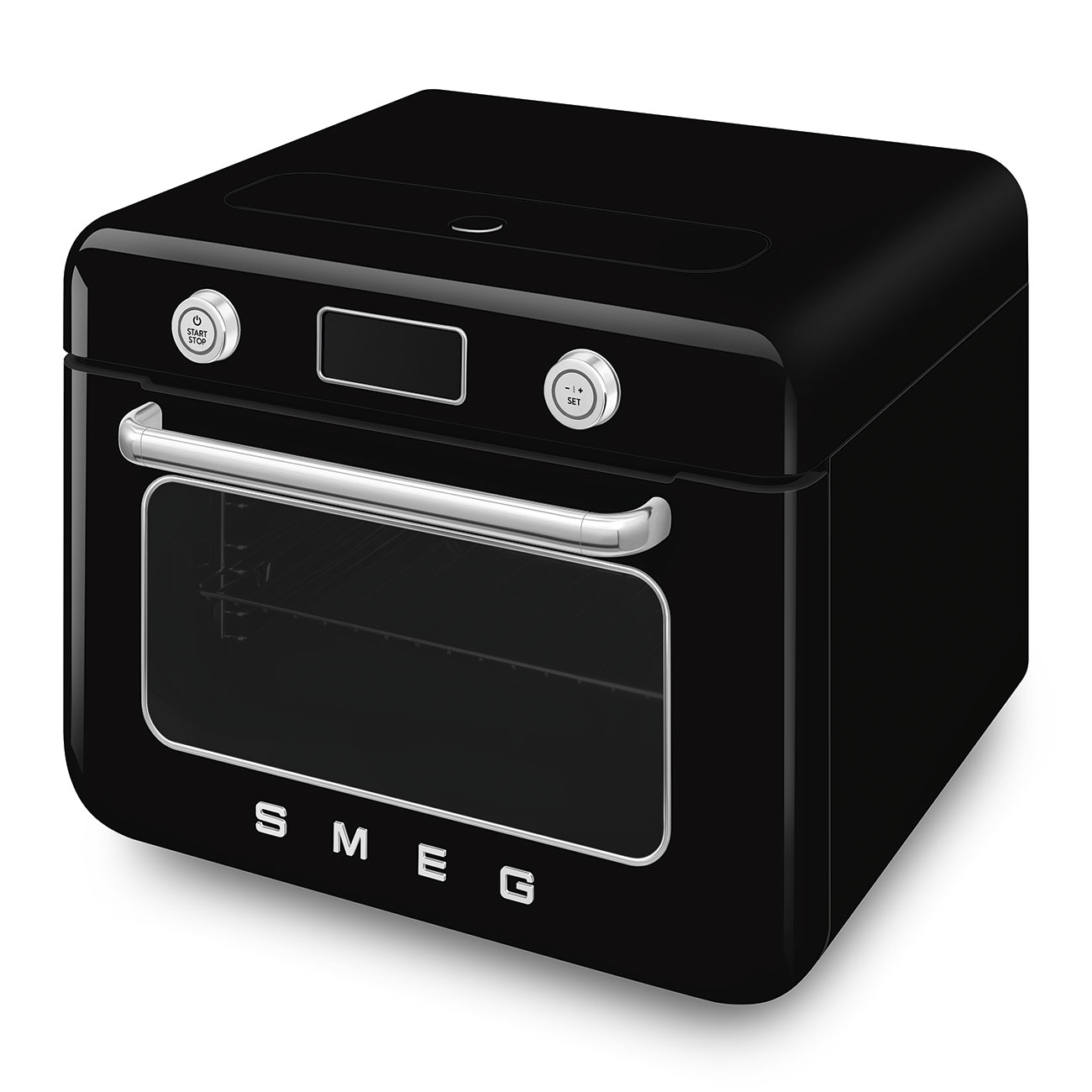 картинка Мини-печь с паром Smeg COF01BLEU чёрный  картинка Мини-печь с паром Smeg COF01BLEU чёрный