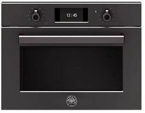 картинка Электрический духовой шкаф с функцией СВЧ Bertazzoni F457PROMWTN карбонио  картинка Электрический духовой шкаф с функцией СВЧ Bertazzoni F457PROMWTN карбонио