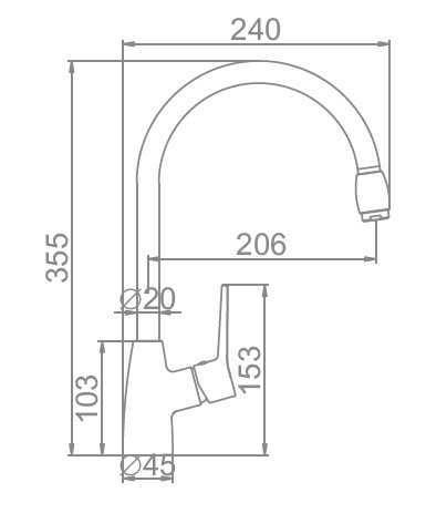 картинка Смеситель Ledeme L4069B черный 