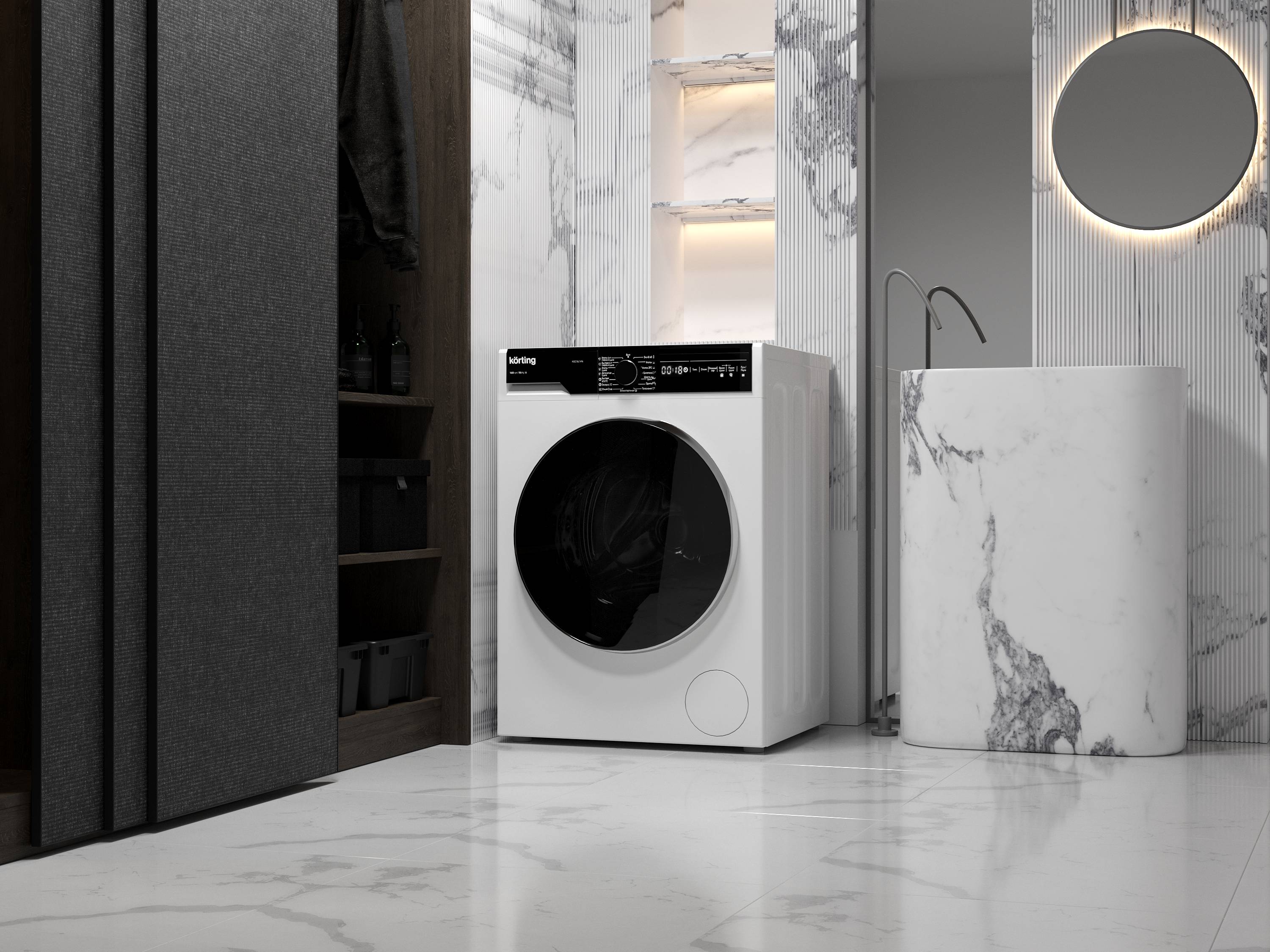 картинка Стиральная машина с сушкой Korting KWD 58L1496  картинка Стиральная машина с сушкой Korting KWD 58L1496