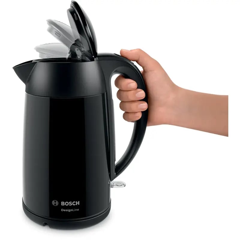 картинка Чайник электрический Bosch TWK3P423 черный  картинка Чайник электрический Bosch TWK3P423 черный
