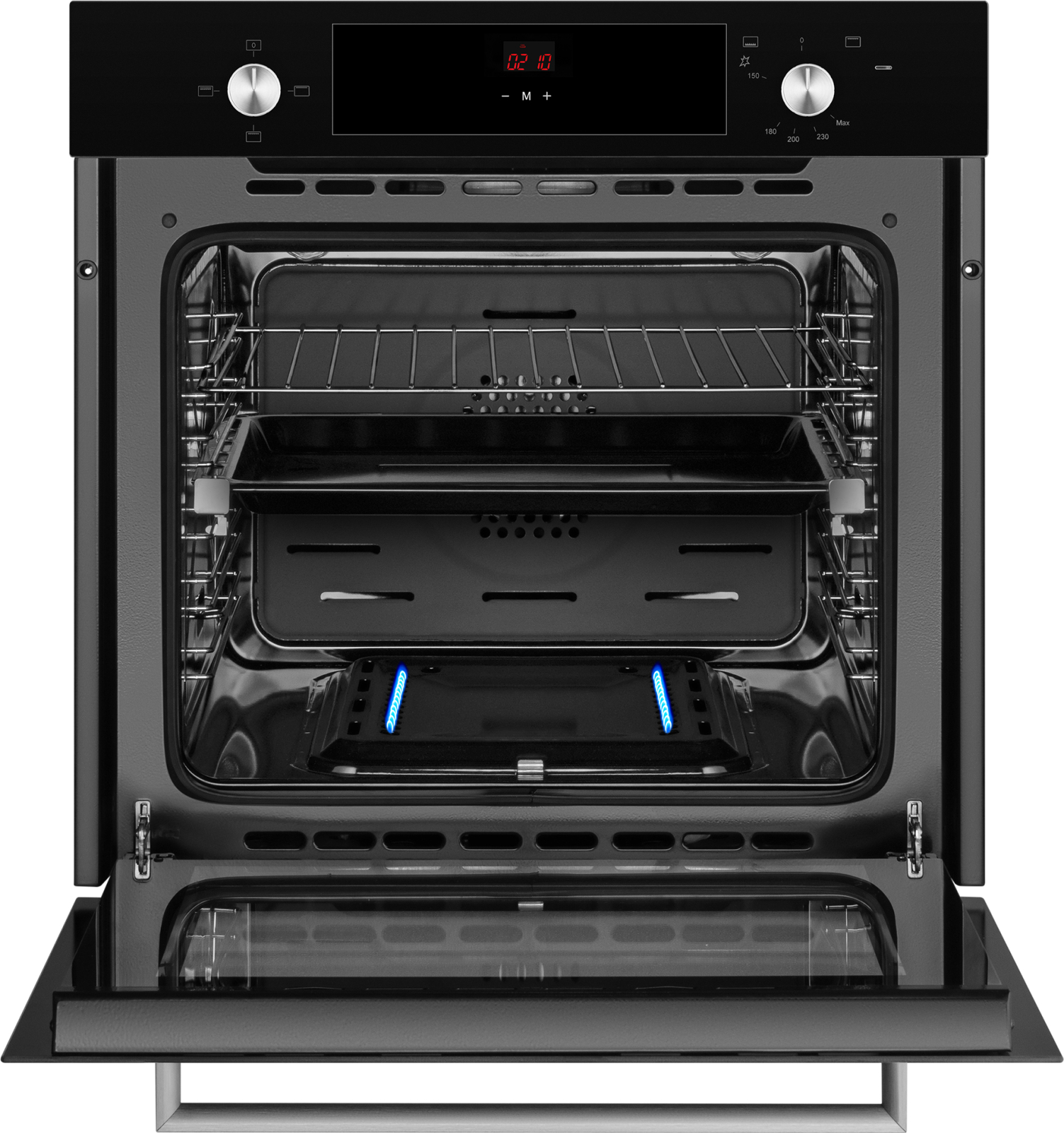 картинка Газовый духовой шкаф Weissgauff WGO 706 D BLACK GLASS  картинка Газовый духовой шкаф Weissgauff WGO 706 D BLACK GLASS