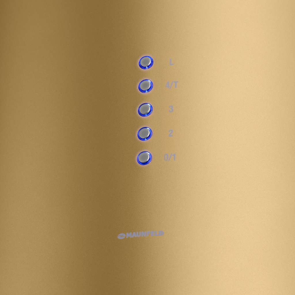 картинка Кухонная вытяжка Maunfeld LEE WALL (C) 39 GOLD Золотой 