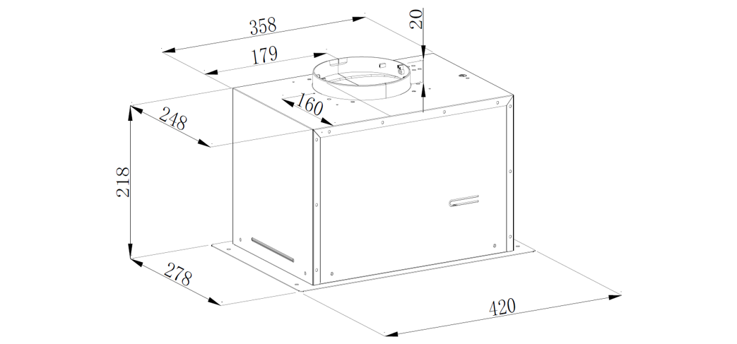 картинка Кухонная вытяжка Weissgauff Dubhe 450 White 