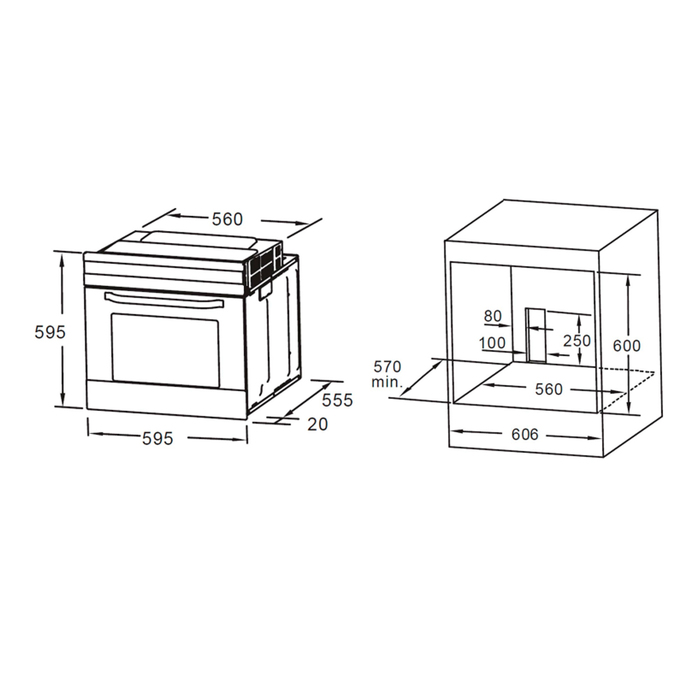 картинка Электрический духовой шкаф Maunfeld MEOC708PB2 