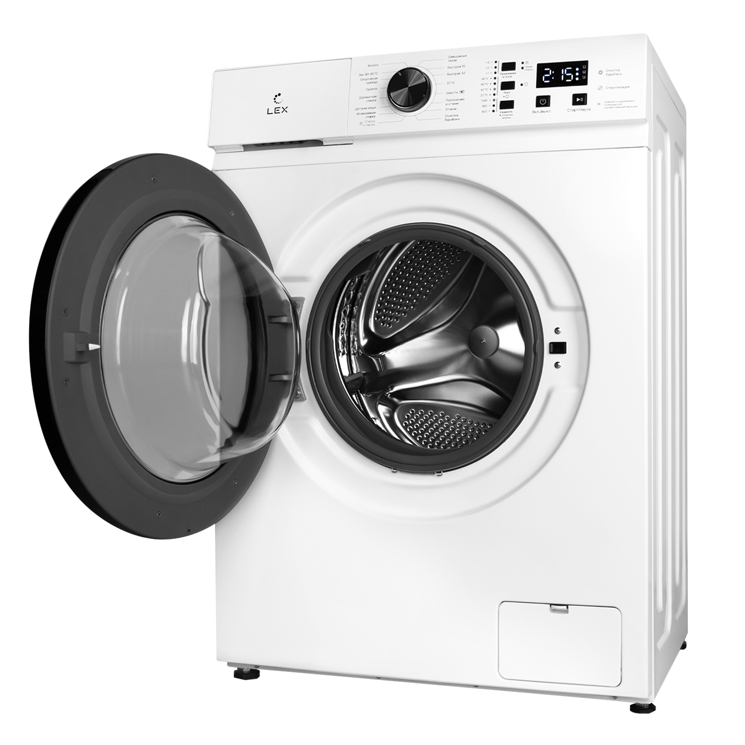 картинка Узкая стиральная машина с паром Lex LWM06010BLIDSMALL  картинка Узкая стиральная машина с паром Lex LWM06010BLIDSMALL