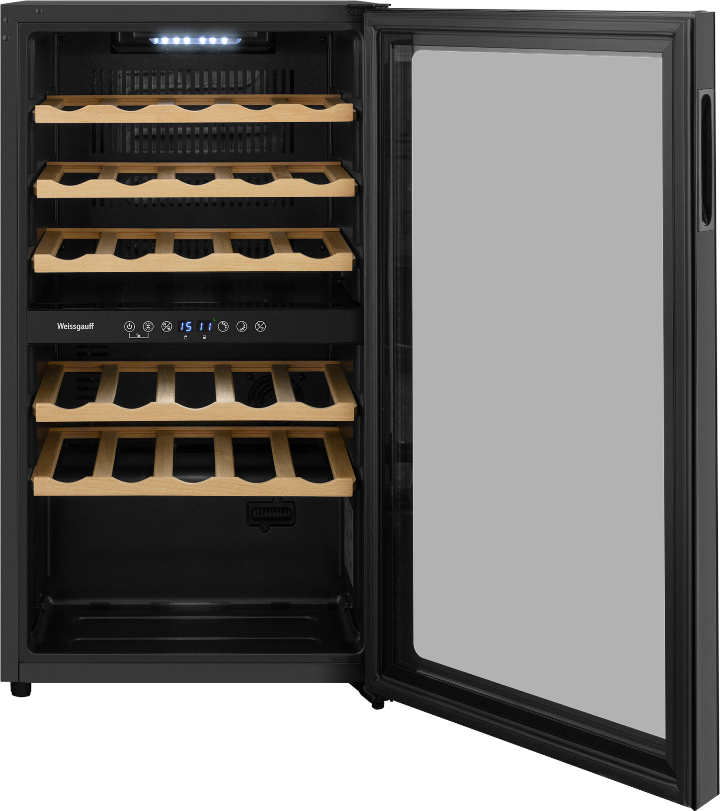 картинка Полувстраиваемый винный шкаф Weissgauff WWC-29 DB DualZone 
