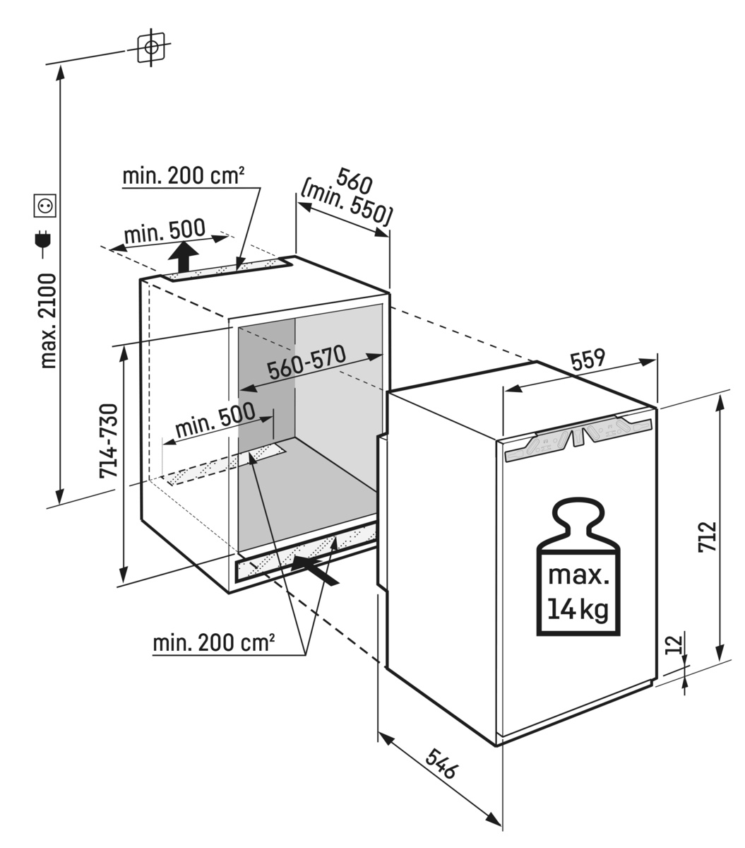 картинка Морозильная камера встраиваемая Liebherr IFNbi 3553-22 001 