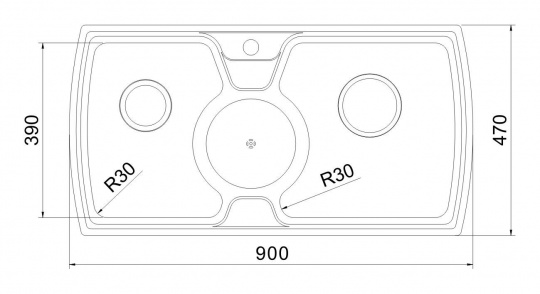 картинка Кухонная мойка Oulin OL-321 сатин 