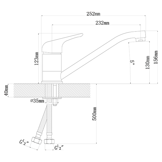 картинка Смеситель Florentina ГАММА FL 