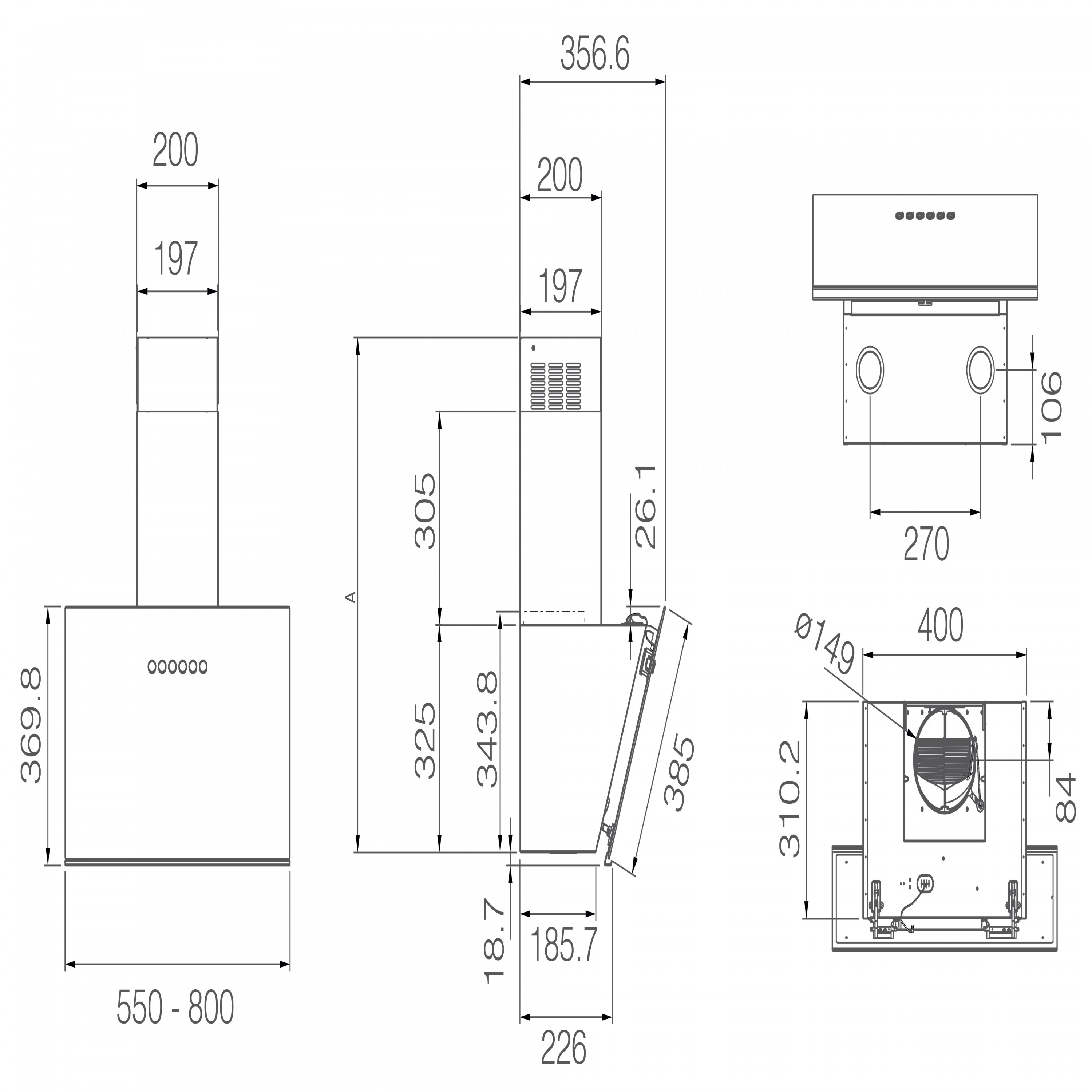 картинка Кухонная вытяжка Elica JUST DRY BL/A/55 