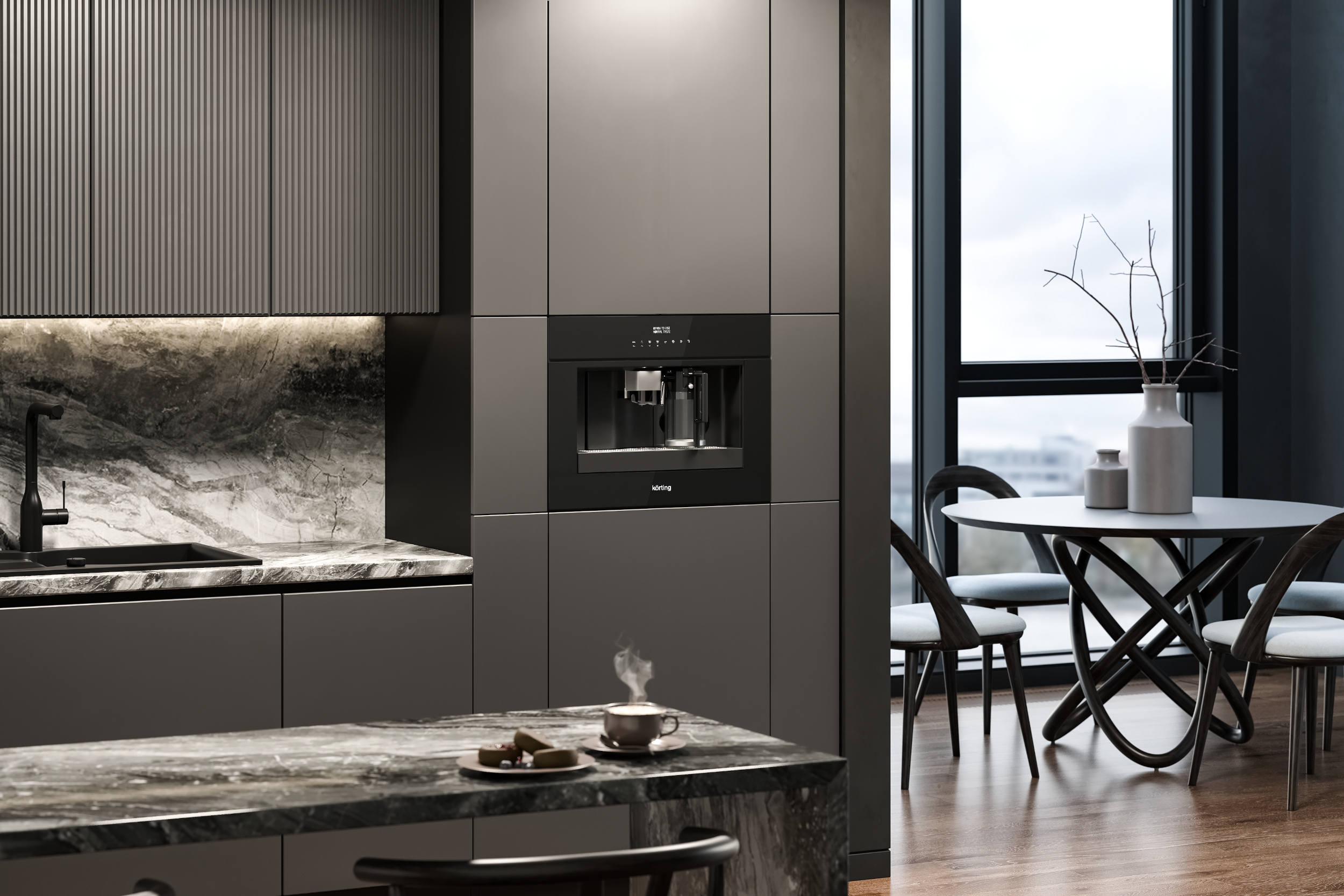 картинка Кофемашина Korting KCM 9200 BG  картинка Кофемашина Korting KCM 9200 BG