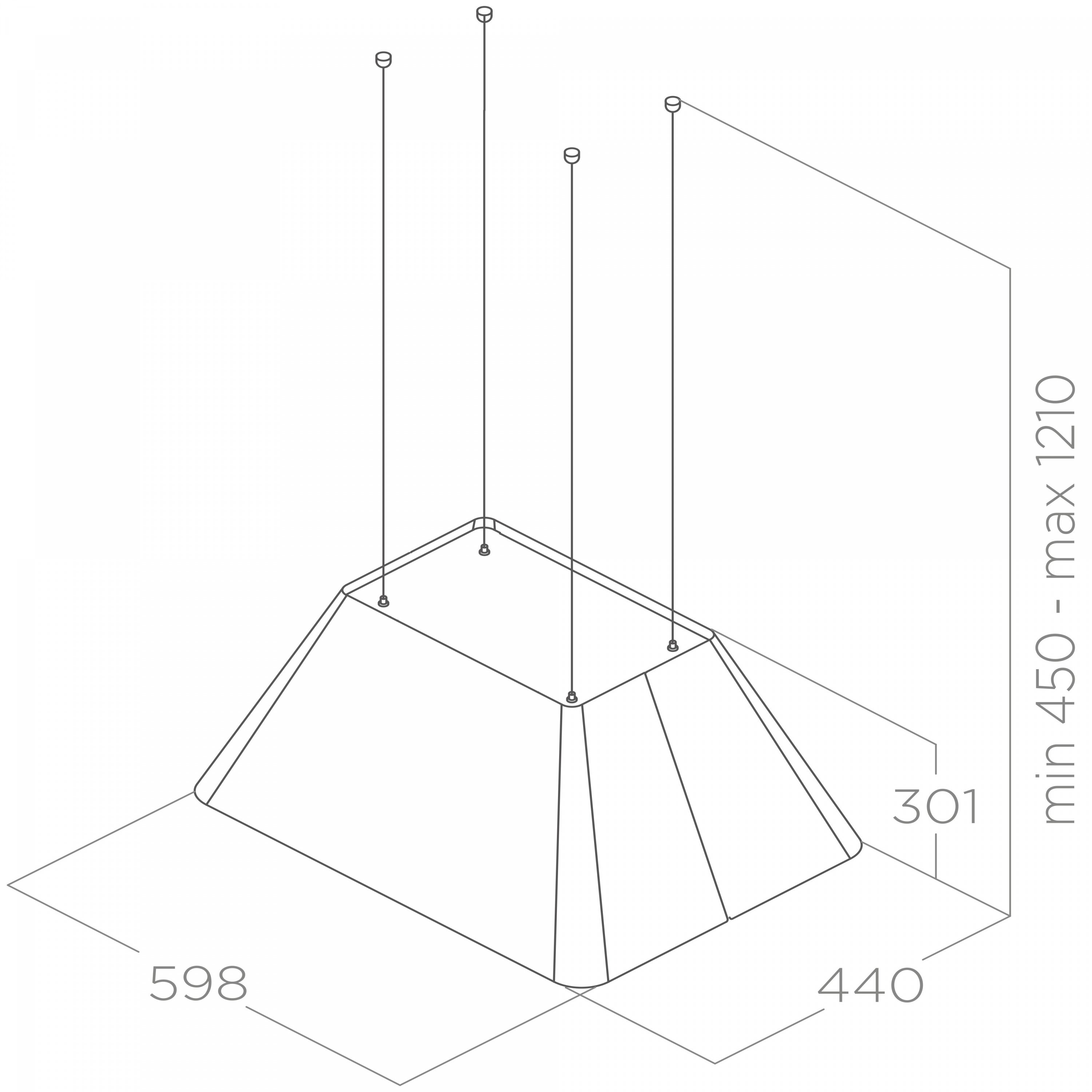 картинка Кухонная вытяжка Elica IKONA LIGHT BL MAT/F/60  картинка Кухонная вытяжка Elica IKONA LIGHT BL MAT/F/60