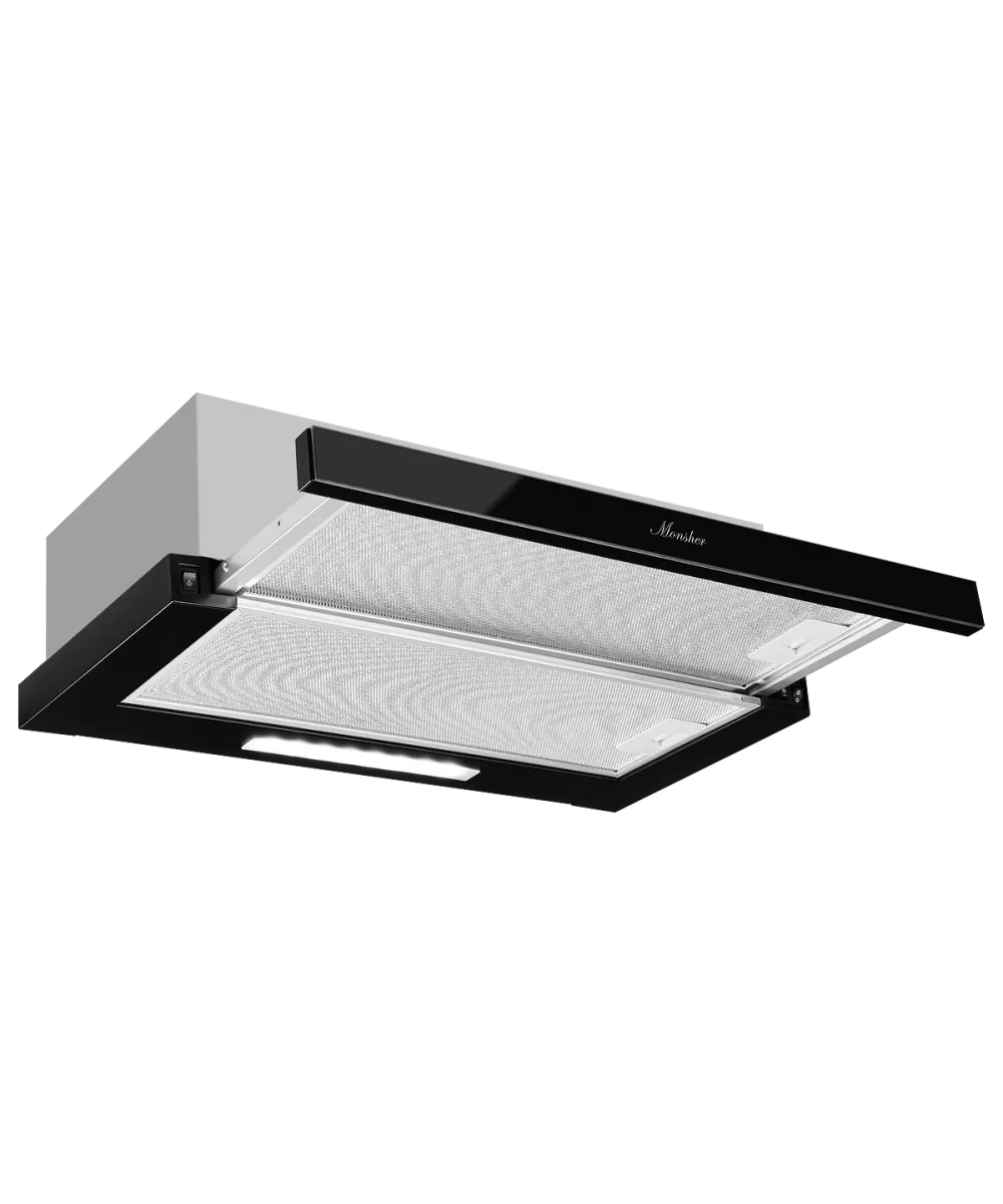 картинка Кухонная вытяжка Monsher LAUTREC 60 NOIR VERRE  картинка Кухонная вытяжка Monsher LAUTREC 60 NOIR VERRE