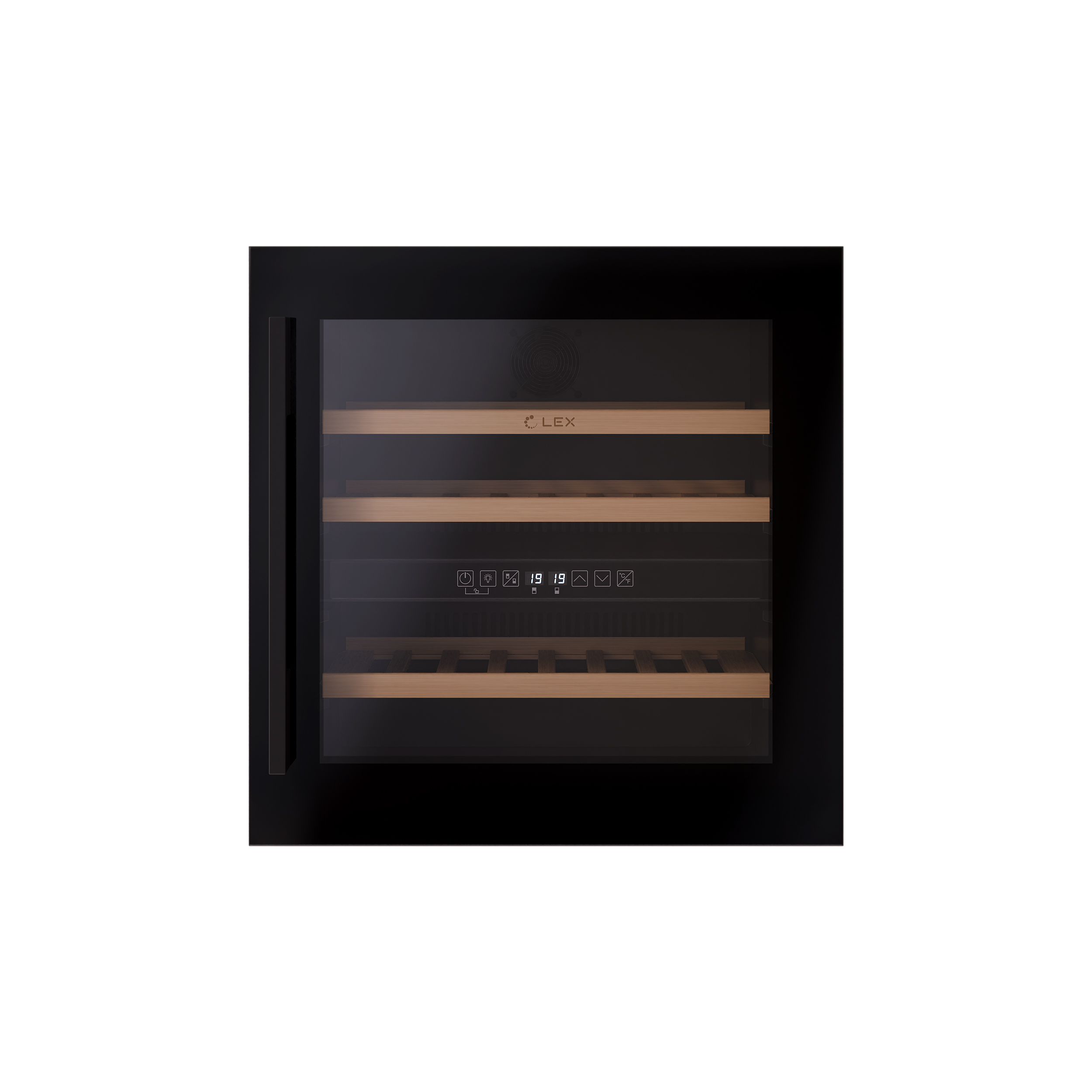 картинка Встраиваемый винный шкаф Lex LWD6036BL dual zone  картинка Встраиваемый винный шкаф Lex LWD6036BL dual zone