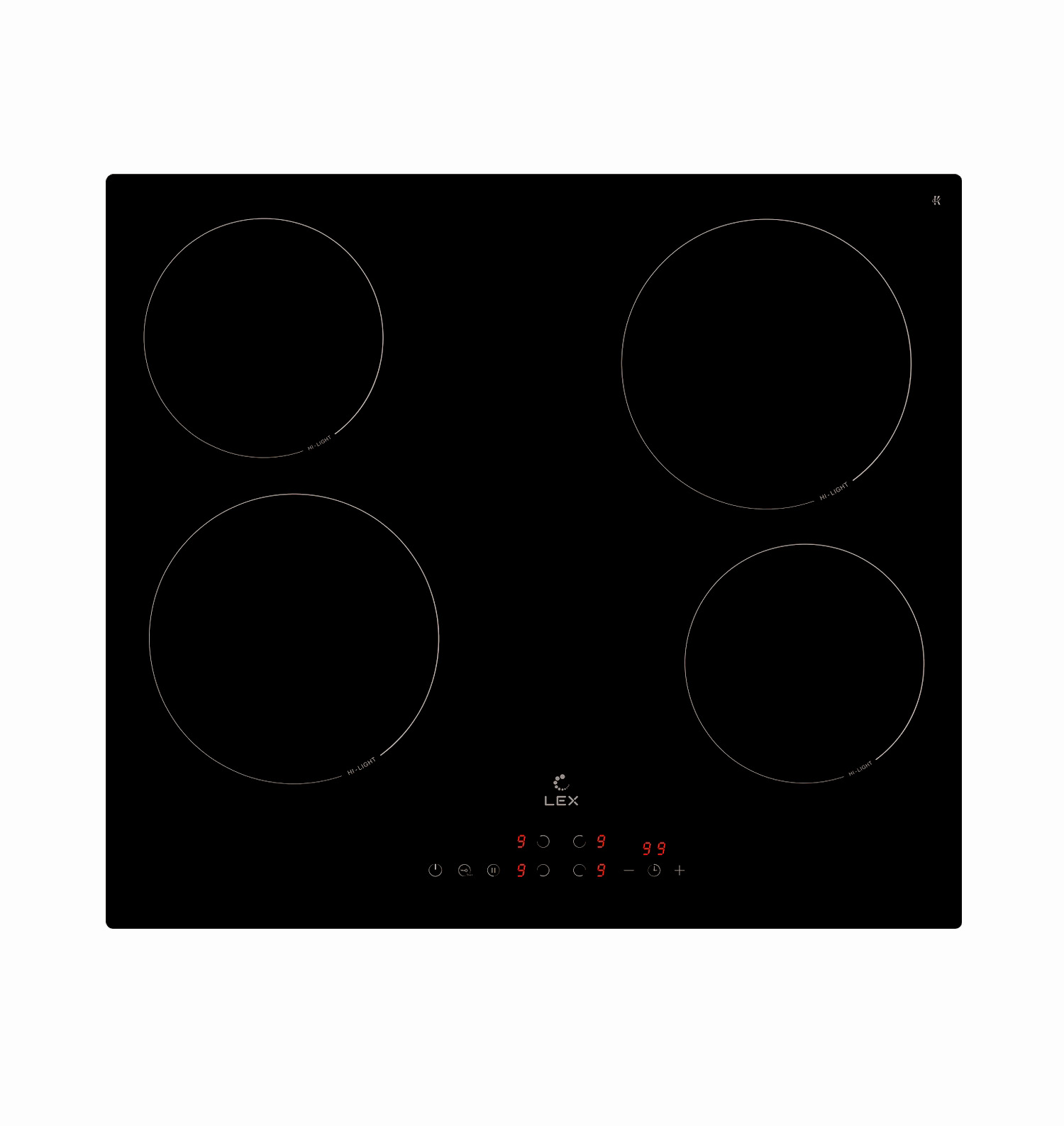 картинка Варочная панель Lex EVH 6040 BL  картинка Варочная панель Lex EVH 6040 BL