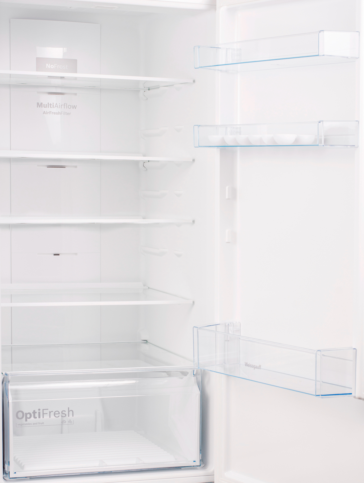 картинка Отдельностоящий холодильник Weissgauff WRK 2010 D Inverter NoFrost Inox 