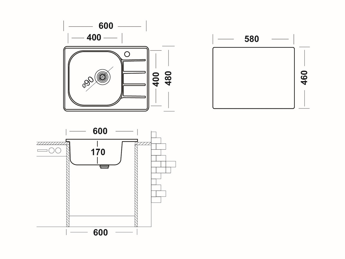 картинка Мойка Ukinox GRM600.480 -GT6K 2L 
