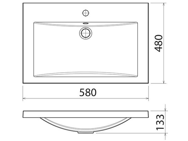 картинка Раковина Florentina Анита 580  картинка Раковина Florentina Анита 580