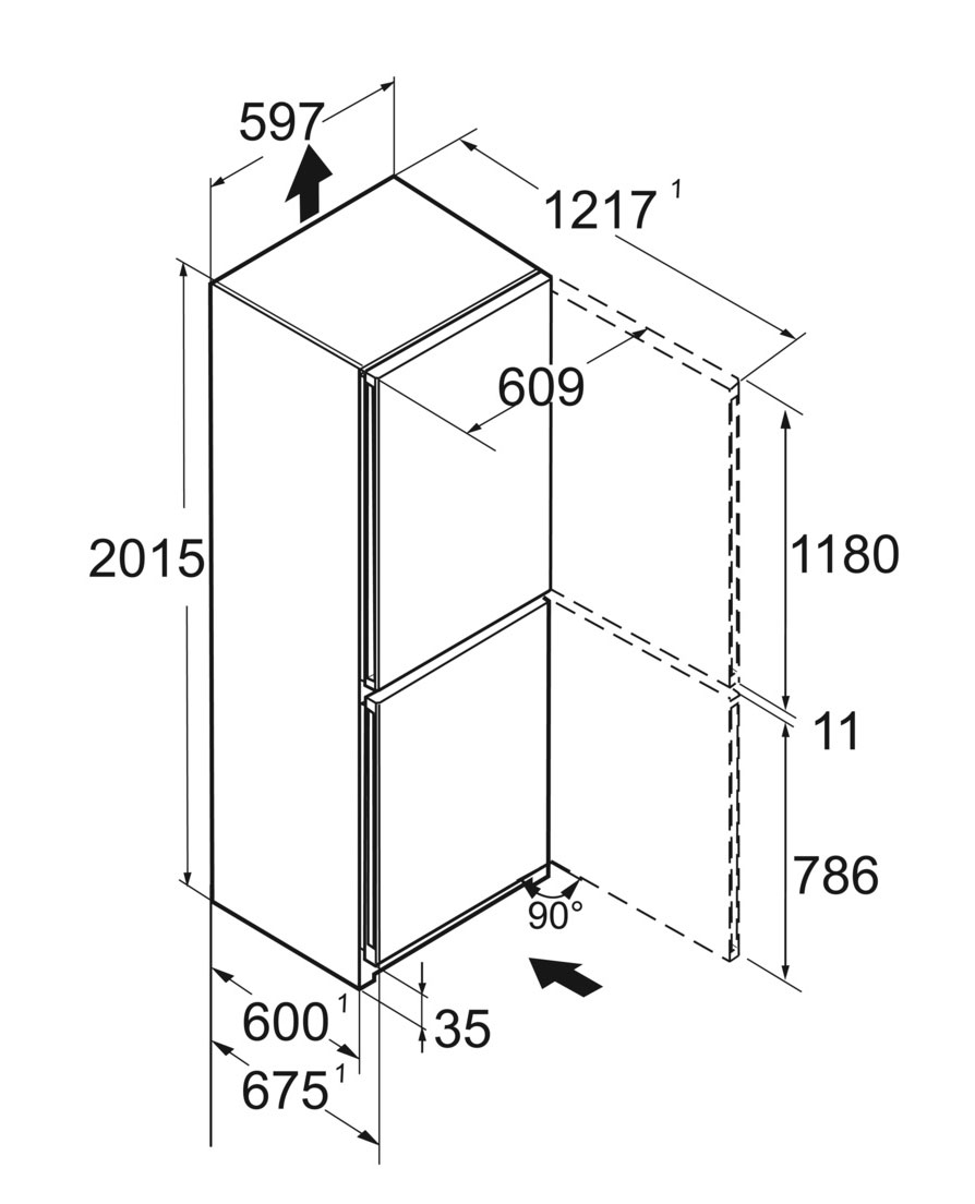 картинка Отдельностоящий холодильник Liebherr CNBED 5703 