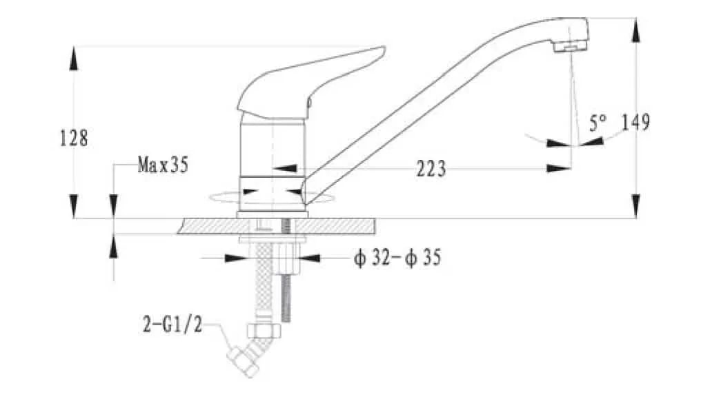 картинка Смеситель Granfest 2124 