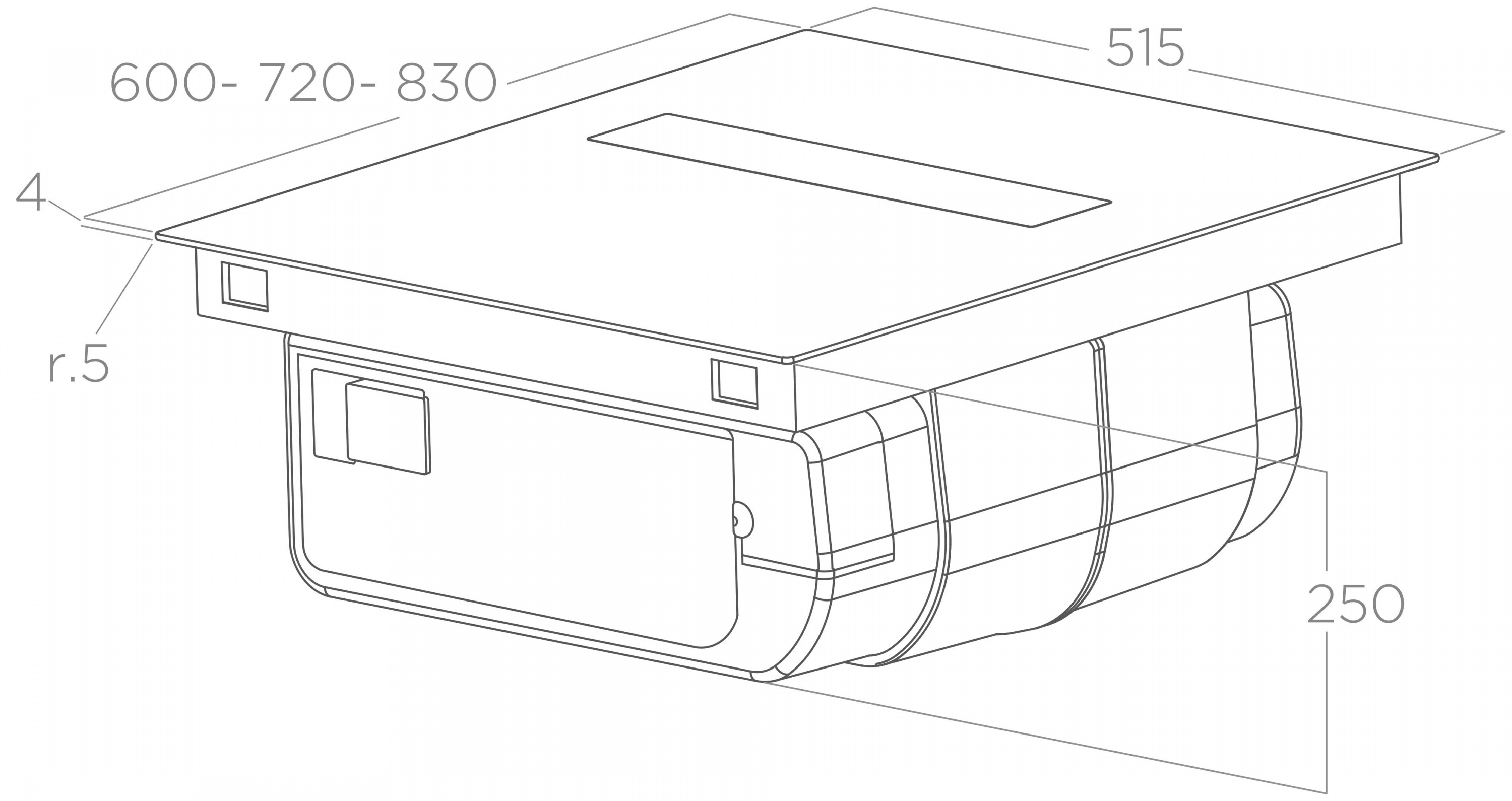 картинка Варочная панель с вытяжкой Elica VELVET BL/A/72  картинка Варочная панель с вытяжкой Elica VELVET BL/A/72